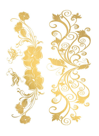Tatouage éphémère - Effet or  - TAGold 4